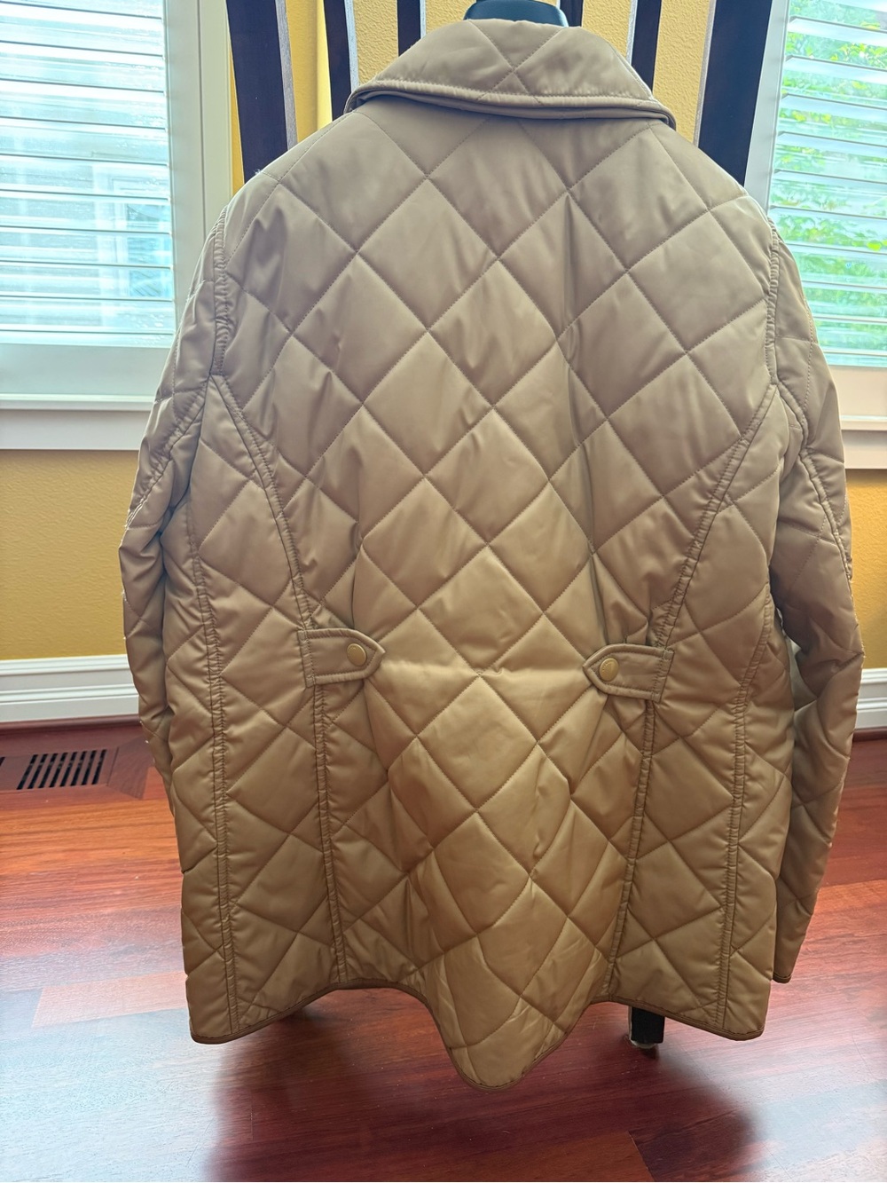 Coach Diamond-Quilted Tan Puffer Jacket - Picture 3 of 3